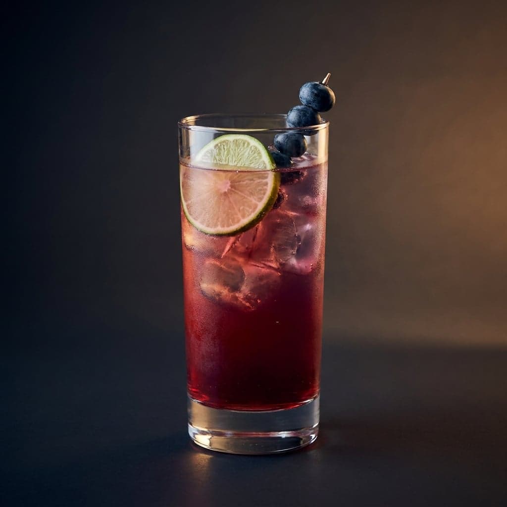 Star-Spangled Sparkler Non-Alcoholic cocktail in a Highball glass