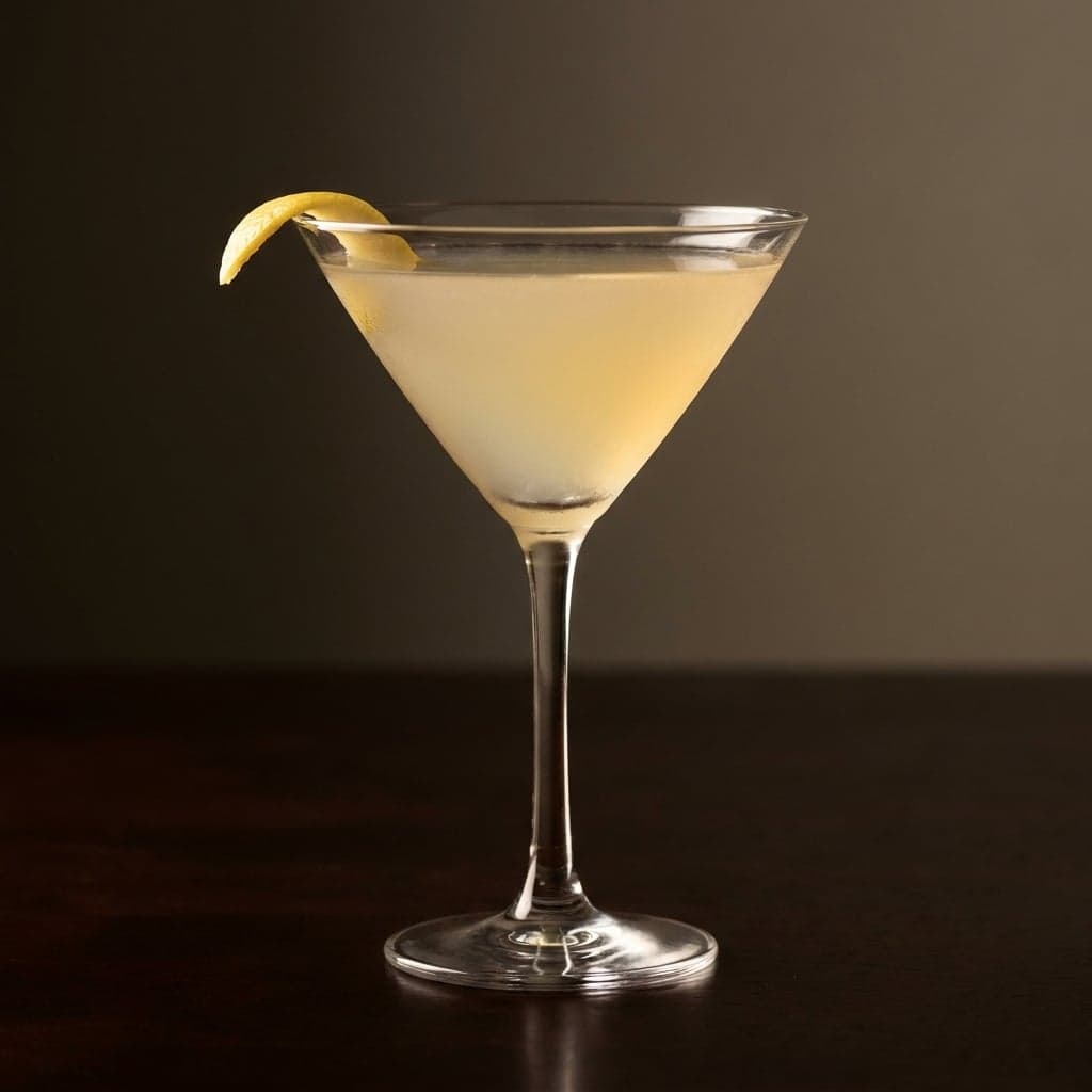Strawberry Lemon Drop Martini Vodka cocktail in a Martini glass
