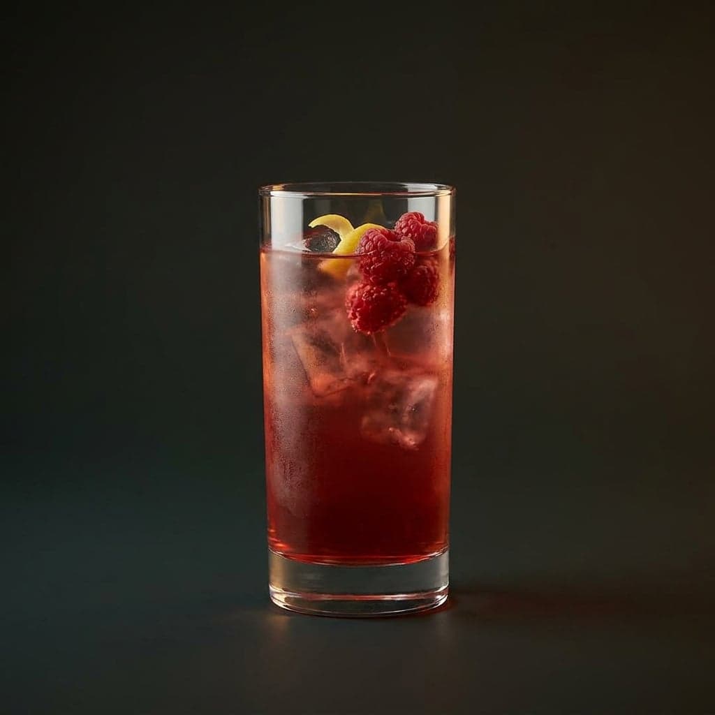 Berry Splash Vodka cocktail in a Highball glass